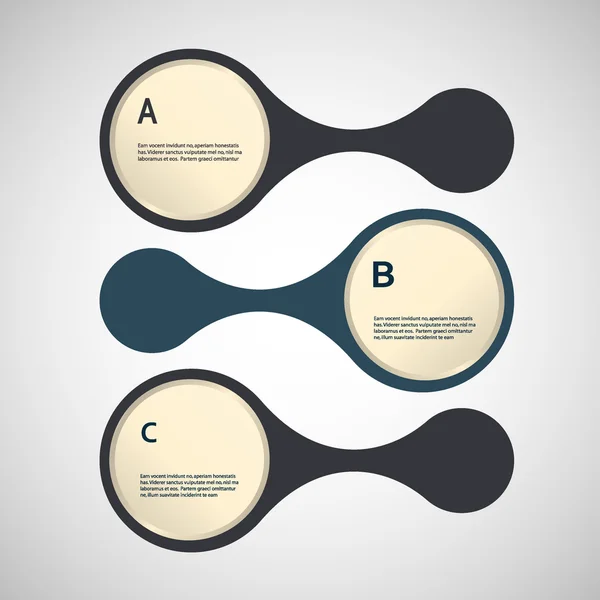 Abstracte vormen van de gekleurde achtergrond — Stockvector