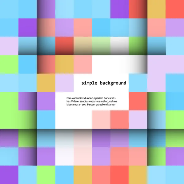 Fond abstrait carrés colorés — Image vectorielle