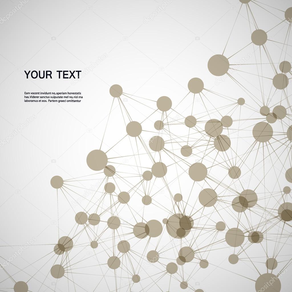 abstract color molecules