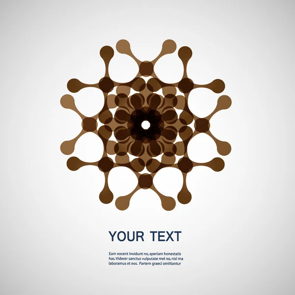 Technologie en moleculen pictogram — Stockvector