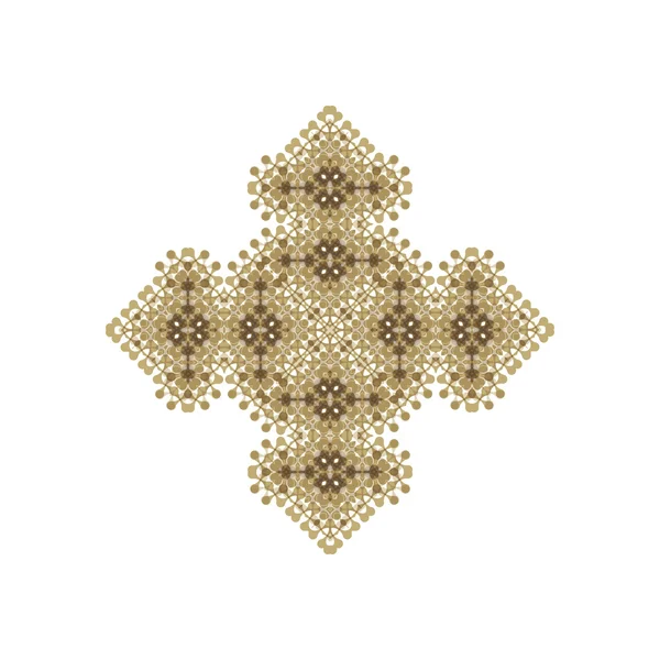Vector ornamentaler weißer Hintergrund mit orientalischem Muster — Stockvektor