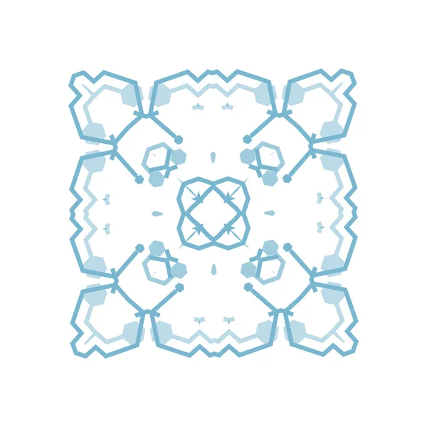 Fond blanc décoratif vectoriel avec motif oriental — Image vectorielle