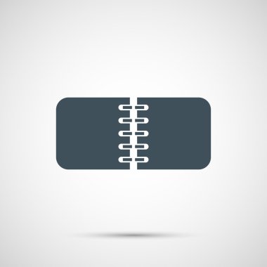 Beyaz arka plan üzerinde izole vektör notebok