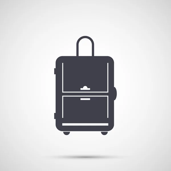 Simple design vector icon travel bag — Stock Vector