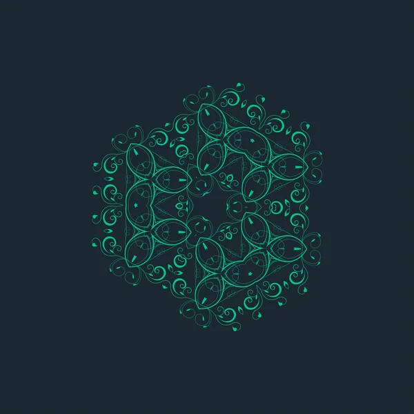 Fondo ornamental vectorial con estilo de patrón — Vector de stock