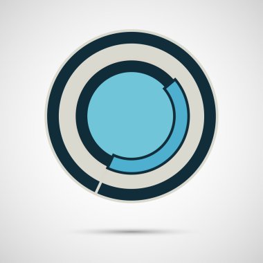 Modern Daire vektör çizim. Konsept tasarımı