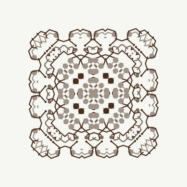 Fondo blanco ornamental vectorial con estilo de patrón oriental — Archivo Imágenes Vectoriales