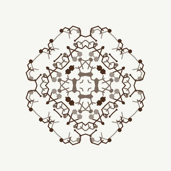 Vector ornamentaler weißer Hintergrund mit orientalischem Muster — Stockvektor