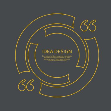 Vektör simge konuşma balonu ve tırnak