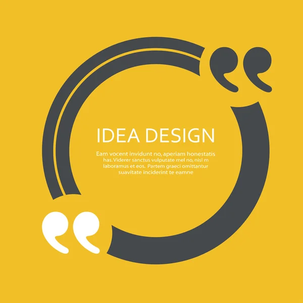 Vektör simge konuşma balonu ve tırnak