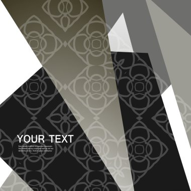 Soyut üçgen desen tasarım