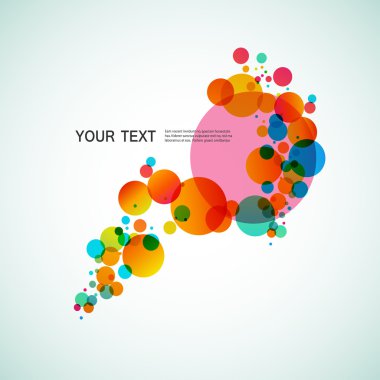 Renkli soyut arka plan güzel daireler