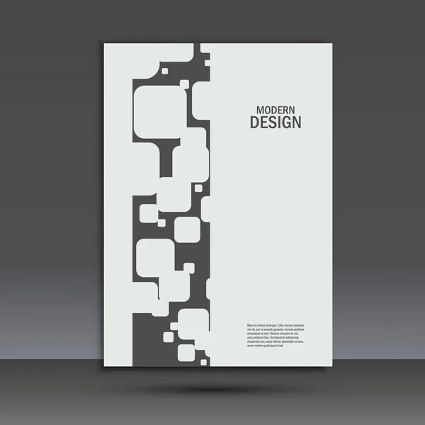 Plantilla de diseño de folleto vectorial en A4 — Archivo Imágenes Vectoriales