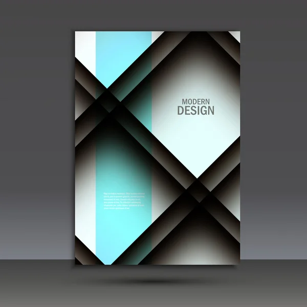 Modelo de layout de design de brochura vetorial em A4 — Vetor de Stock