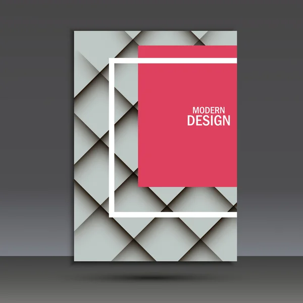 Plantilla de diseño de folleto vectorial en A4 — Archivo Imágenes Vectoriales