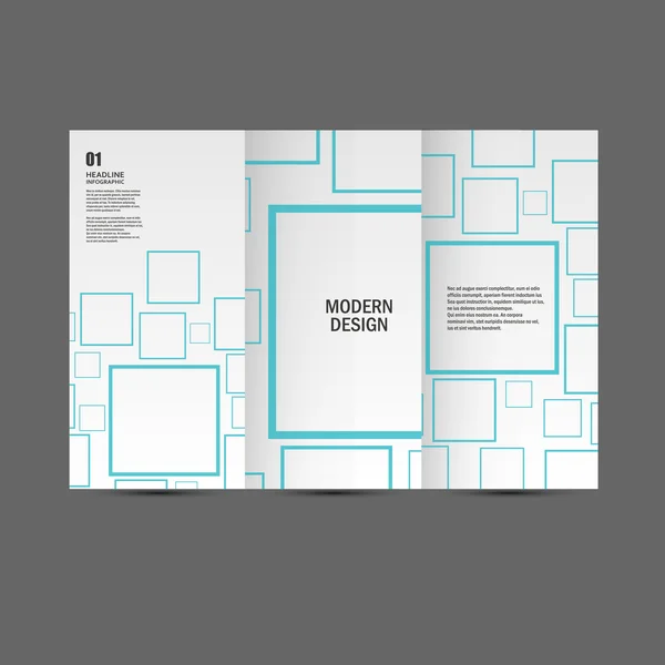 ベクトルのカバーは、正方形の背景を設定します。モダンなデザイン — ストックベクタ