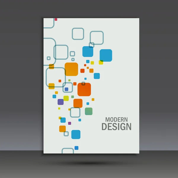 Modelo de layout de design de brochura vetorial em A4 —  Vetores de Stock