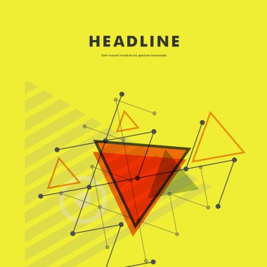 Soyut hızlı üçgen tasarım