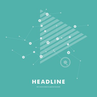 Soyut çizgi ve üçgen tasarım