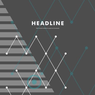 Soyut çizgi ve üçgen tasarım