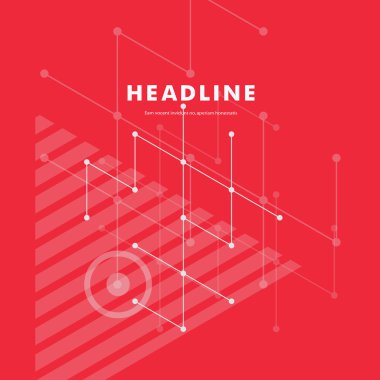 Soyut çizgi ve üçgen tasarım