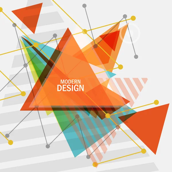 Vector triangle abstract design — Stock Vector