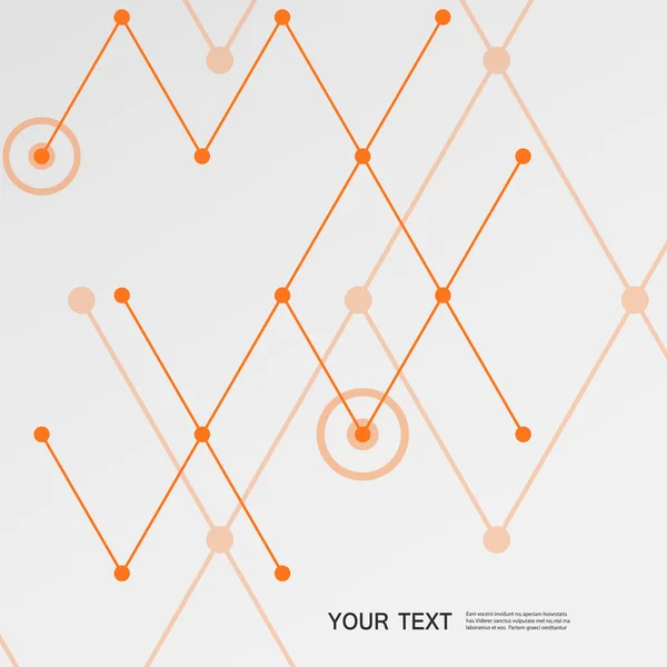 Abstracte lijn en driehoekige ontwerp — Stockvector