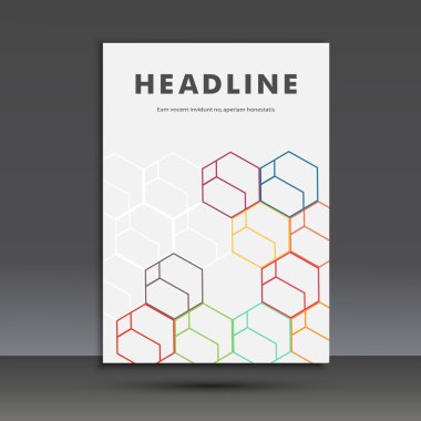 Vektör soyut altıgen set