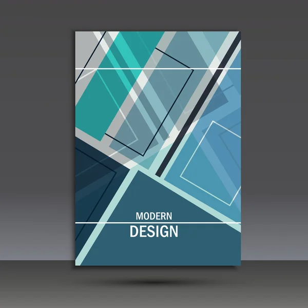 Modelo de layout de design de brochura vetorial em A4 — Vetor de Stock