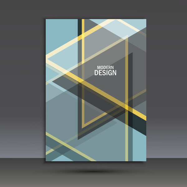 Vector brochure design layout template in A4
