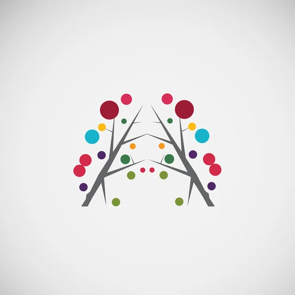 Marco floral abstracto. Diseño vectorial — Vector de stock