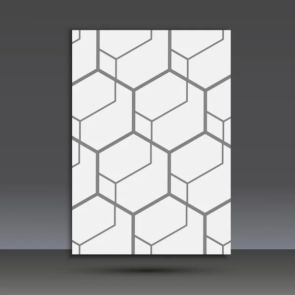 Vector abstract hexagon set — Stock Vector