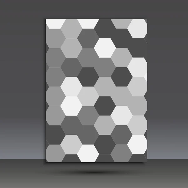 Vector abstract hexagon set — Stock Vector