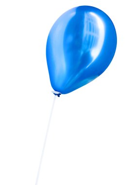 Beyaz arkaplanda izole edilmiş renkli balon