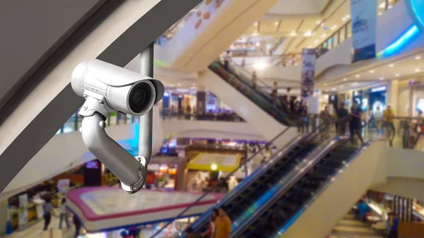 CCTV camera or surveillance system on shopping mall