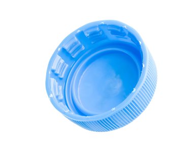 izole mavi plastik şişe kapağı 