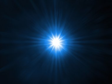 Mercek parlaması karanlıkta güçlü ışık kaynağı