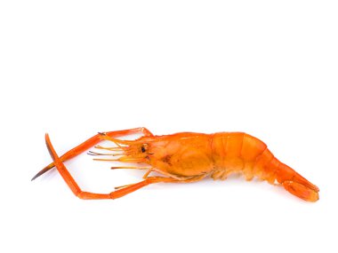 ızgara karides izole hizmet vermeye hazır