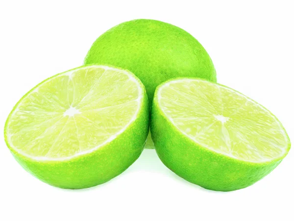 Plátky zelené citrony, citron je kyselá šťavnaté ovoce — Stock fotografie