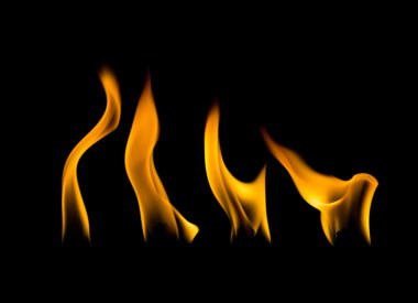 stop motion dinamik sıcak hava izole alev