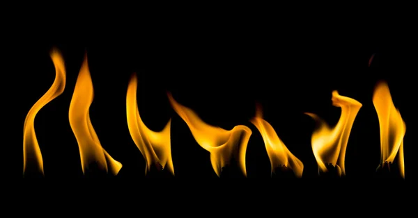 Stop motion de ar quente dinâmico de chama isolado — Fotografia de Stock