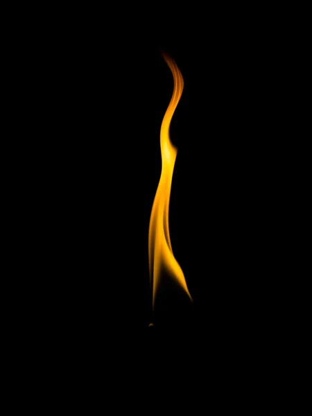 Stop motion of dynamic hot air of flame isolated — Stock Photo, Image