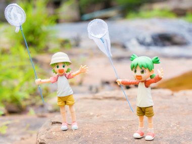 Yotsuba anime figür açık duran