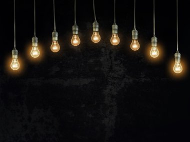 Elektrikli akkor lamba dark parlayan