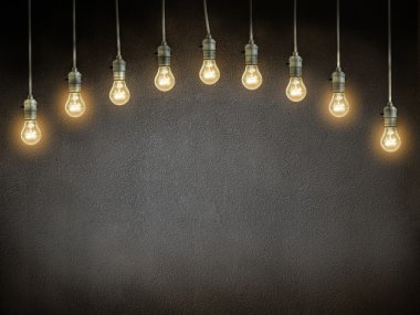 Elektrikli akkor lamba dark parlayan