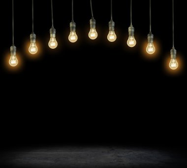 Elektrikli akkor lamba dark parlayan