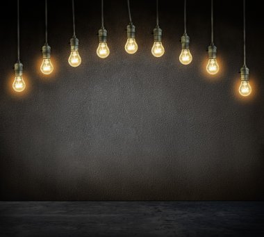 Elektrikli akkor lamba dark parlayan
