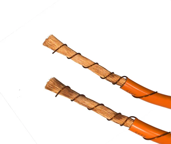 Koperdraad kabel dirigent — Stockfoto