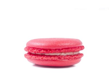 beyaz izole renkli macaroons