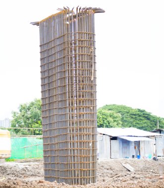 demir inşaat beton direğe oluşturmak için